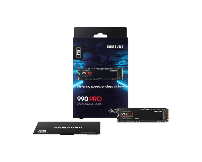 SAMSUNG 990 PRO SSD PCIe Gen4 NVMe M.2 Internal Solid State Hard Drive,Upto 7,450MB/s,Fast Speed for Gaming,Heat Control,Direct Storage&Memory Expansion