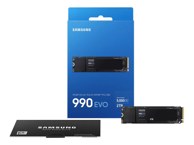 SAMSUNG 990 EVO SSD , PCIe 5.0 x2 M.2 2280, Speeds Up-to 5,000MB/s, Upgrade Storage for PC/Laptops, HMB Technology and Intelligent Turbowrite