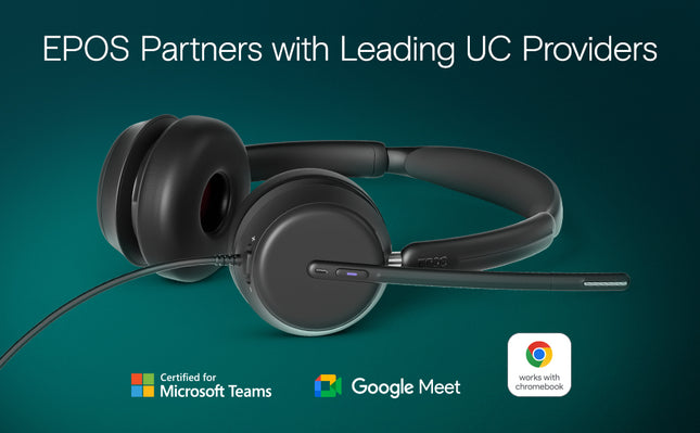 EPOS Impact 860T Double-Sided Wired USB C and USB A Headset with Noise-Canceling Mic, Microsoft Teams Certified, Super Wideband Audio, Comfortable Fit, Ideal for Business & Home Office Professionals
