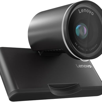 Lenovo 4K Pro Webcam, AI Noise Cancellation and Enhanced Image Quality, 4K Resolution, 4X Digital Zoom, Physical Privacy Shutter, Auto Light Adjustment, Directional Microphone,Teams Certified, Black