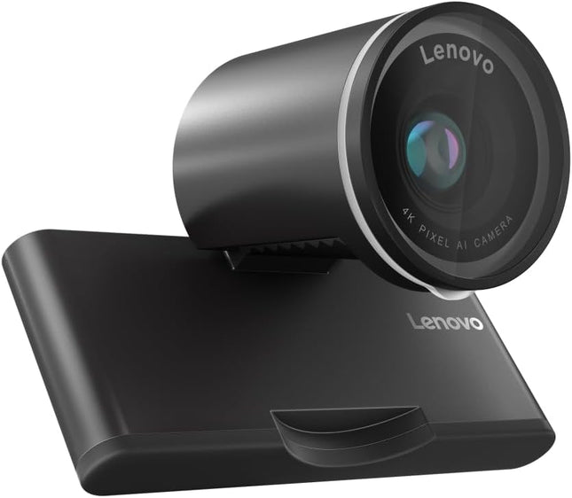 Lenovo 4K Pro Webcam, AI Noise Cancellation and Enhanced Image Quality, 4K Resolution, 4X Digital Zoom, Physical Privacy Shutter, Auto Light Adjustment, Directional Microphone,Teams Certified, Black