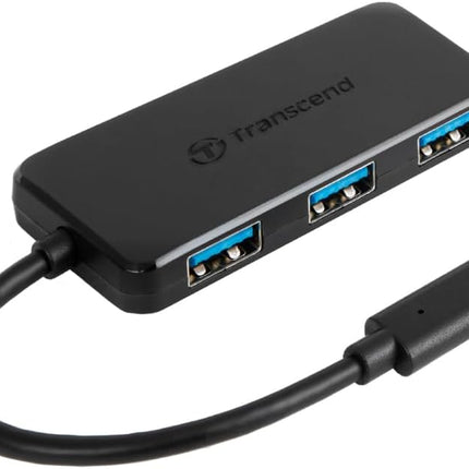 Transcend HUB 4-Port HUB, Type C, 4-Port USB 3.0, Compatible with iPhone, iPad, Mac, Flash Drive - TS-HUB2C