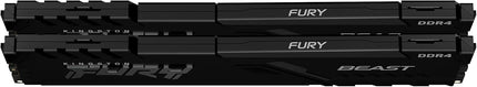 Kingston FURY Beast 32 Go (2x16 Go) 3600 MHz DDR4 CL18 Kit de 2 barrettes de mémoire pour ordinateur de bureau KF436C18BBK2/32
