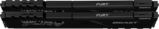 Kingston FURY Beast 32 Go (2x16 Go) 3600 MHz DDR4 CL18 Kit de 2 barrettes de mémoire pour ordinateur de bureau KF436C18BBK2/32