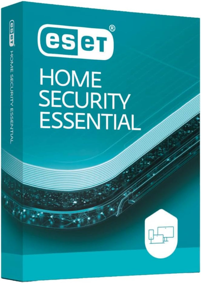 ESET Home Security Essential | Antivirus | 2025 Edition | 1 Device | 3 Years | Parental Control | Privacy | IOT Protection | Ransomware | Standard Retail Packaging [PC/Mac/Android]