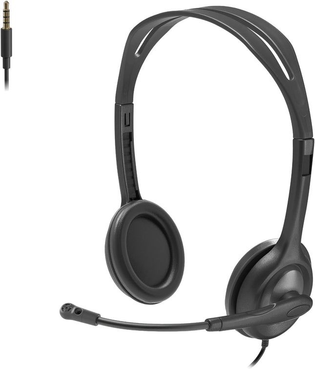 Logitech H111 Stereo Headset with 3.5 mm Audio Jack