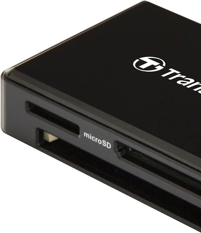 Transcend TS-RDF9K2 UHS-II Multiple Card Reader, Ports for CompactFlash Cards, SD and microSD, USB 3.1, Black