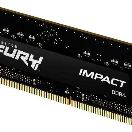 Kingston FURY Impact 16GB 3200MT/s DDR4 CL20 Laptop Memory Single Module | Intel XMP | AMD Ryzen | Plug n Play | Low Power Consumption | KF432S20IB/16