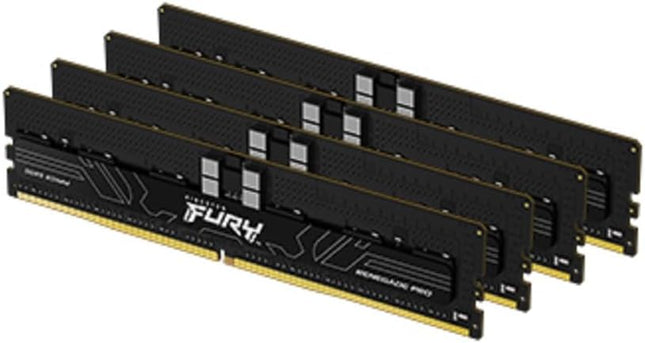 Kingston Fury Renegade Pro Expo 128GB 6000MT/s DDR5 ECC Reg CL32 DIMM (Kit of 4) Memory Overclockable ECC Registered DIMM- KF560R32RBEK4-128