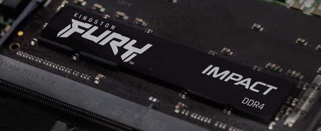 Kingston FURY Impact 16GB 3200MT/s DDR4 CL20 Laptop Memory Single Module | Intel XMP | AMD Ryzen | Plug n Play | Low Power Consumption | KF432S20IB/16