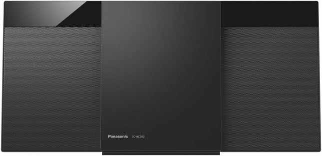 Panasonic SCHC300K Wall-Mountable Compact Stereo System with AUX-in Auto Play, Black
