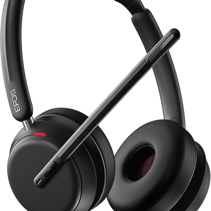 EPOS Impact 860T Double-Sided Wired USB C and USB A Headset with Noise-Canceling Mic, Microsoft Teams Certified, Super Wideband Audio, Comfortable Fit, Ideal for Business & Home Office Professionals