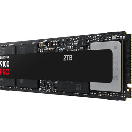 Samsung 9100 PRO NVMe M.2 SSD, 2TB, PCIe 5.0, 14,700 MB/s Read, 13,400 MB/s Write, Internal SSD for Gaming, Video Editing and AI, Black, MZ-VAP2T0BW
