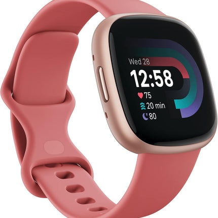 Google Fitbit Versa 4 Fitness Smart Watch for Men and Women with Daily Readiness, Gps, 24/7 Heart Rate, 40+ Exercise Modes, Sleep Tracking and More, One Size (S and L Bands Included