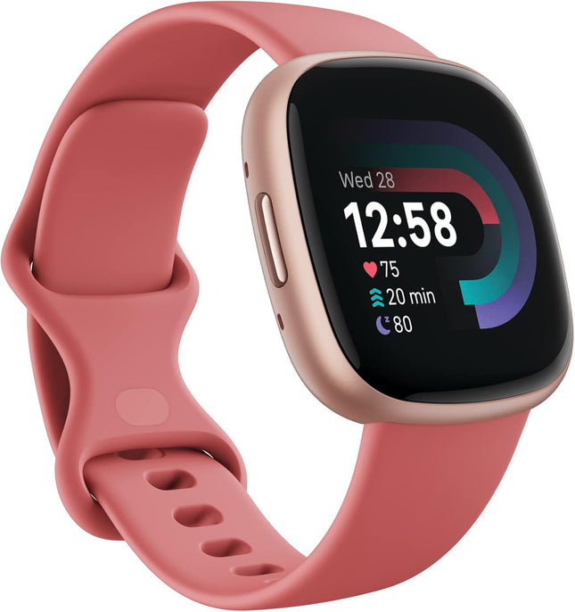 Google Fitbit Versa 4 Fitness Smart Watch for Men and Women with Daily Readiness, Gps, 24/7 Heart Rate, 40+ Exercise Modes, Sleep Tracking and More, One Size (S and L Bands Included
