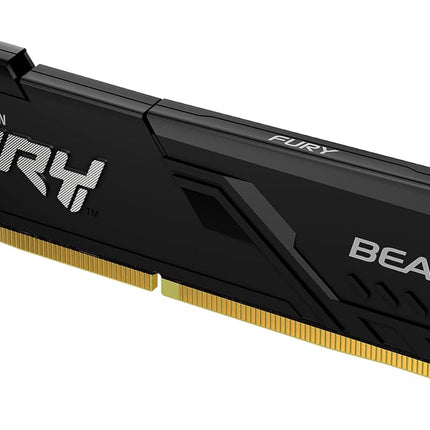 Kingston Fury Beast Black 16GB Kit (2x8GB) 3200Mhz DDR4 CL16 UDIMM Memory Gamer for PC Black (KF432C16BBK2/16) | AMD EXPO | Kit of 2 | KF432C16BBK2/16