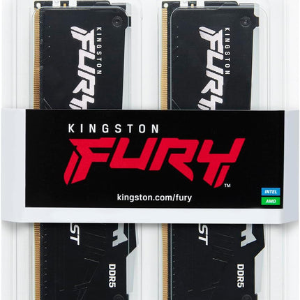 Kingston Technology Kingston Fury Beast 8GB 6000MT/s DDR5 CL36 Desktop Memory Single Module | AMD Expo | Plug N Play | KF560C36BBE-8