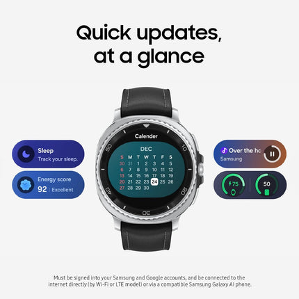 Samsung Galaxy Watch8 Classic Smartwatch, 46mm, Black, Bluetooth (CAD Version & Warranty) - AI Assistant (Gemini), Sleep Coaching, Fitness Tracking