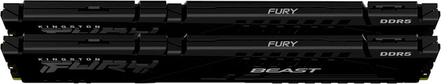 Kingston Fury Beast Black 16 Go 5 200 MT/s DDR5 CL40 XMP 3.0 Ready mémoire d'ordinateur (Kit de 2) KF552C40BBK2-16