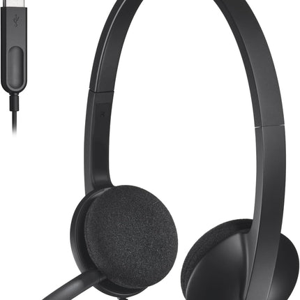 Logitech USB Headset H340, Stereo, USB Headset for Windows and Mac Black