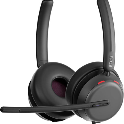 EPOS Impact 860T ANC Dual-Sided Wired Headset with Active Noise Cancellation, Microsoft Teams Certified, USB C and USB A, Super Wideband Audio, Ideal for Office Calls, Zoom, Home & Hybrid Work