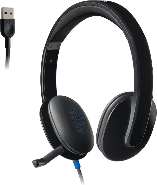 Logitech High-Performance USB Headset H540 for Windows and Mac, Skype Certified - Black