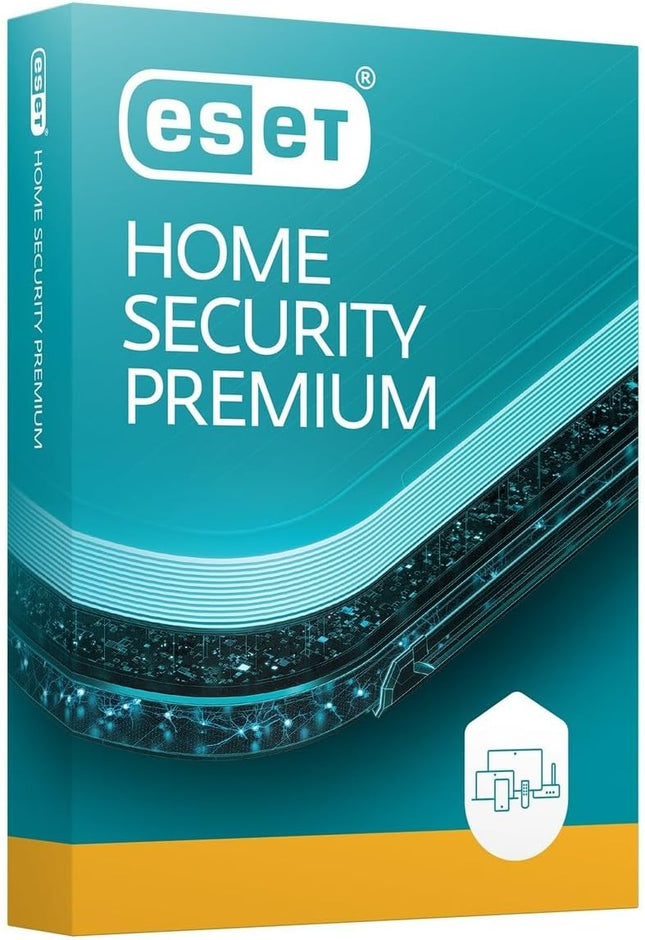 ESET Home Security Premium | Antivirus | 2025 Edition | 1 Device | 1 Year| Password Manager | Privacy Protection | Ransomware | Anti-Theft | Standard Retail Packaging [PC/Mac/Android]