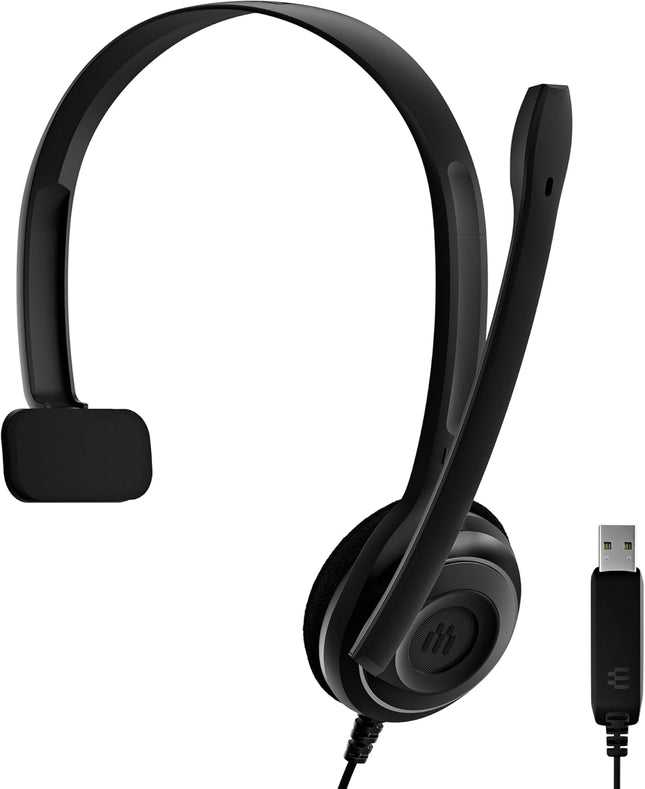 EPOS 504196 PC 7 USB - Mono USB Headset for PC and MAC, Black
