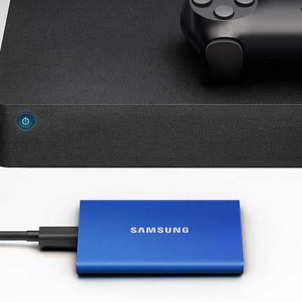 SAMSUNG T7 , Portable SSD, Grey, up to 1050MB/s, USB 3.2 Gen2, Gaming, Students & Professionals, External Solid State Drive (MU-PC1T0T/AM) [Canada Version]
