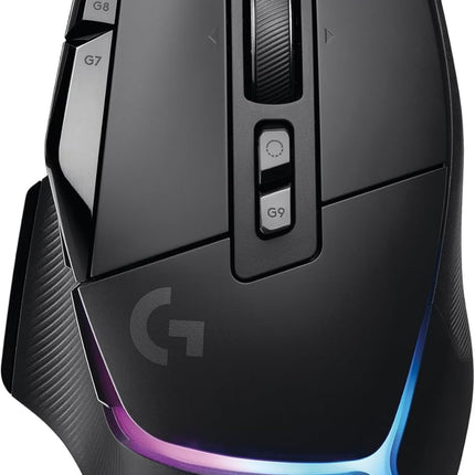Logitech G502 X Plus Wireless Gaming Mouse: Optical Switches, LIGHTSYNC RGB, 13 Buttons, Infinite Scroll Toggle, <130 hr Battery Life, USB-C, PowerPlay Wireless Charging Capable, for PC/MacOS