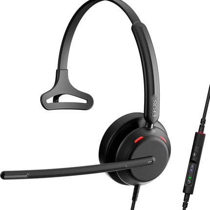 EPOS Impact 730 Mono Wired USB C and USB A Headset with Noise-Canceling Mic, in-Line Controls, High-Performance Audio, Comfortable Fit for Business Calls, Work from Home & Office Use