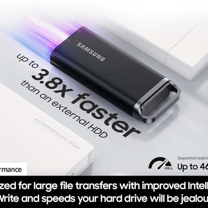 SAMSUNG T5 EVO Portable SSD , USB 3.2 Gen 1 External Solid State Drive, Seq. Read Speeds Up to 460MB/s for Gaming and Content Creation, [Canada Version]