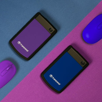 TRANSCEND Ttorejet Portable USB 3.0 Hard Disk, Purple