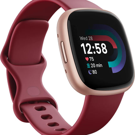 Google Fitbit Versa 4 Fitness Smart Watch for Men and Women with Daily Readiness, Gps, 24/7 Heart Rate, 40+ Exercise Modes, Sleep Tracking and More, One Size (S and L Bands Included