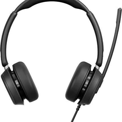 EPOS Impact 860 Dual-Sided Wired Headset with USB-C/USB-A, Noise-Canceling Mic, Super Wideband Audio, Comfortable Fit, Ideal for Business Calls, Office Use, and Multi-Device Compatibility.