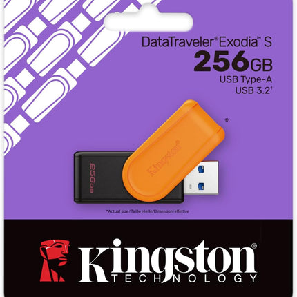 Kingston DataTraveler Exodia S USB Flash Drive | USB 3.2 Gen 1 Speed | Swivel Cap Design