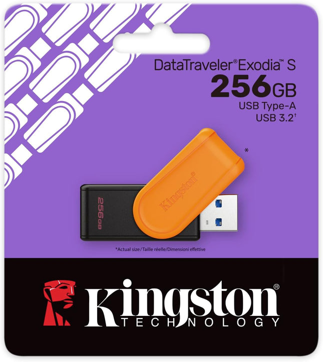 Kingston DataTraveler Exodia S USB Flash Drive | USB 3.2 Gen 1 Speed | Swivel Cap Design