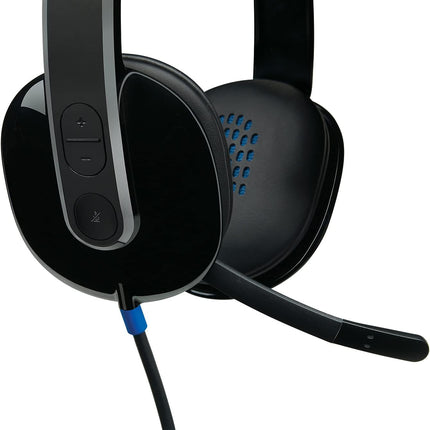 Logitech High-Performance USB Headset H540 for Windows and Mac, Skype Certified - Black