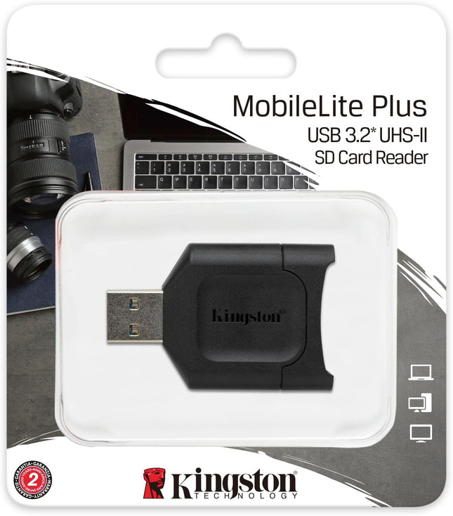 Kingston MobileLite Plus USB 3.2 SDHC/SDXC UHS-II Card Reader (MLP)