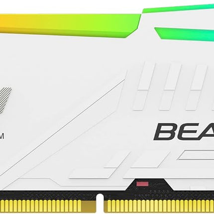 Kingston Fury Beast White RGB Expo 32GB 6000MT/s DDR5 CL30 DIMM Desktop Gaming Memory Kit of 2 - KF560C30BWEAK2-32