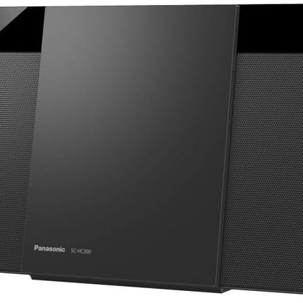 Panasonic SCHC300K Wall-Mountable Compact Stereo System with AUX-in Auto Play, Black