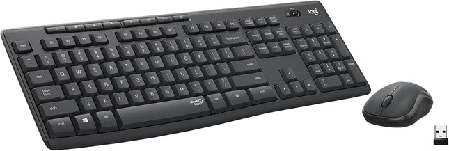 Logitech MK270 Wireless Keyboard and Mouse Combo for Windows, 2.4 GHz Wireless, Compact Mouse, 8 Multimedia and Shortcut Keys, 2-Year Battery Life, for PC, Laptop