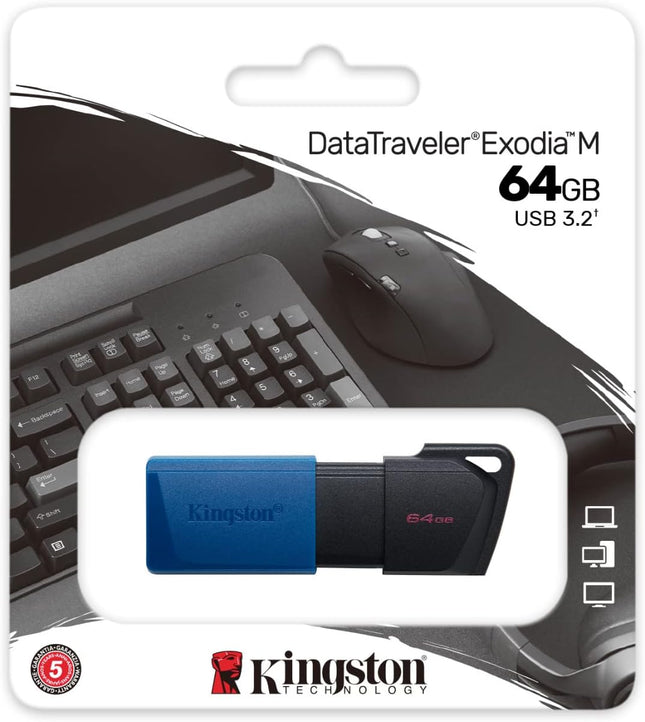 Kingston DataTraveler Exodia M USB Flash Drive | USB 3.2 Gen 1 Speed