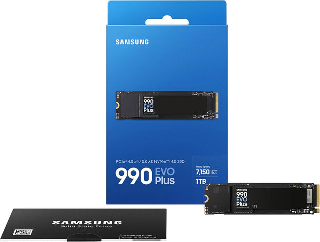 Samsung 990 EVO Plus - PCIe Gen4. X4 / Gen5. X2 NVMe 2.0 - M.2 Internal SSD, Speed Up to 7,150MB/s, Upgrade Storage for PC/Laptops, HMB Technology and Intelligent Turbowrite