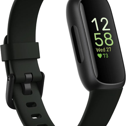 Google Fitbit Inspire 3 Health and Fitness Tracker with Stress Management, Workout Intensity, Sleep Tracking, 24/7 Heart Rate and More, One Size (S and L Bands Included)