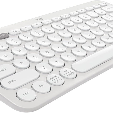 Logitech Pebble Keys 2 K380s, Multi-Device Bluetooth Wireless Keyboard with Customizable Shortcuts, Slim and Portable, Easy-Switch for Windows, macOS, iPadOS, Android, Chrome OS