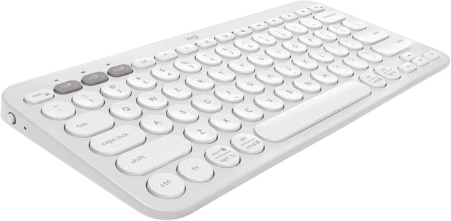Logitech Pebble Keys 2 K380s, Multi-Device Bluetooth Wireless Keyboard with Customizable Shortcuts, Slim and Portable, Easy-Switch for Windows, macOS, iPadOS, Android, Chrome OS