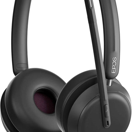 EPOS Impact 860 Dual-Sided Wired Headset with USB-C/USB-A, Noise-Canceling Mic, Super Wideband Audio, Comfortable Fit, Ideal for Business Calls, Office Use, and Multi-Device Compatibility.