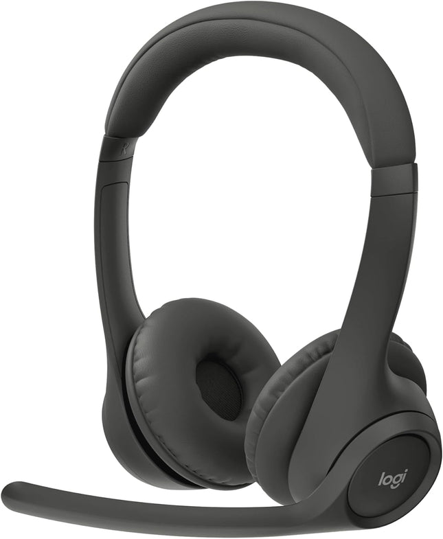 Logitech Zone 300 Wireless Bluetooth Headset with Noise-Canceling Microphone, Compatible with Windows, Mac, Chrome, Linux, iOS, iPadOS, Android