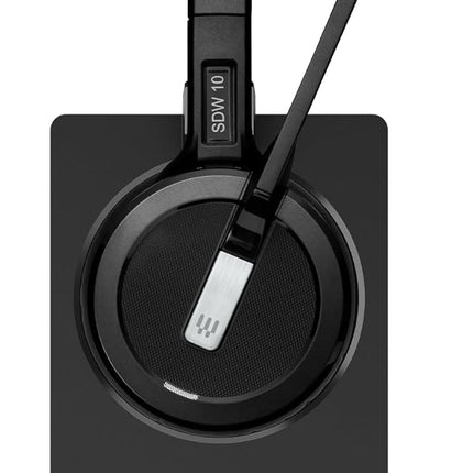 EPOS Impact 5000 Go MS 3-in-1 Wireless DECT Headset with USB-A Dongle, Foldable Charge Stand, Microsoft Teams Certified, Noise-Cancelling Mic, Up to 135m Range